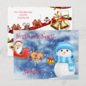 KerstBriefkaarten Noordpool Briefkaart (Voorkant / Achterkant)