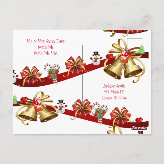 KerstBriefkaarten Noordpool Briefkaart (Achterkant)