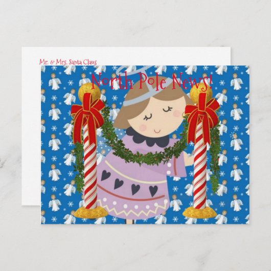 KerstBriefkaarten Noordpool Briefkaart (Voorkant / Achterkant)