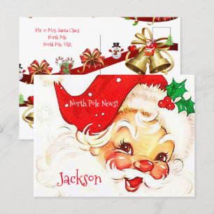 KerstBriefkaarten Noordpool  kerstman Briefkaart