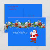 KerstBriefkaarten Noordpool Santa Briefkaart (Voorkant / Achterkant)