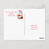 KerstBriefkaarten Noordpool Santa Elf Briefkaart (Achterkant)