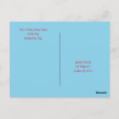 KerstBriefkaarten Noordpool Snowman Briefkaart (Achterkant)