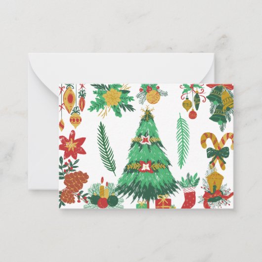 kerstBriefkaarten Notitiekaartje (Voorkant)