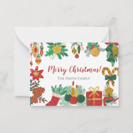 kerstBriefkaarten Notitiekaartje