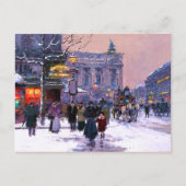 kerstBriefkaarten op de Parisiaanse Scène Feestdagenkaart (Voorkant)
