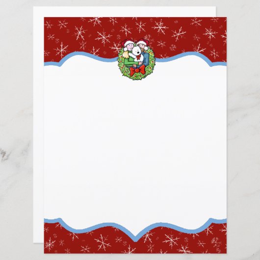 kerstbriefpapier (Voorkant / Achterkant)