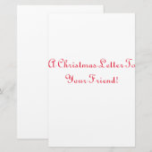 kerstbriefpapier briefpapier (Voorkant / Achterkant)