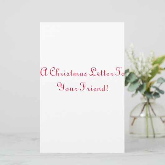 kerstbriefpapier briefpapier (Staand voorkant)