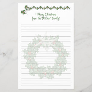 Kerstbriefpapier met zeesterren Gelinieerd Flyer