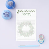 Kerstbriefpapier met zeesterren Gelinieerd Flyer (Enkel)