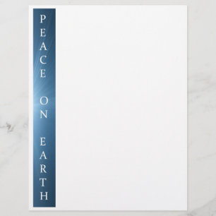 Kerstbriefpapier - Ontwerp van vrede op aarde