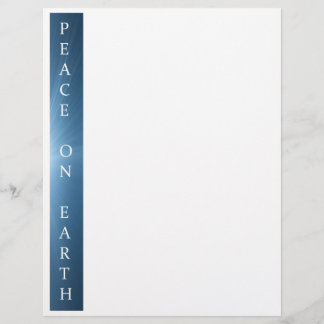 Kerstbriefpapier - Ontwerp van vrede op aarde