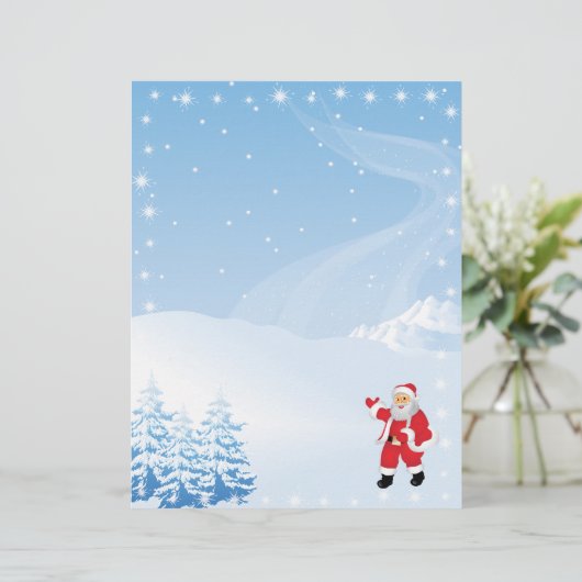 Kerstbriefpapier - Sinterklank (Staand voorkant)