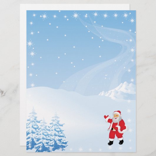 Kerstbriefpapier - Sinterklank (Voorkant / Achterkant)