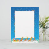 Kerstbriefpapier - Sinterklank in stijlvol design (Staand voorkant)