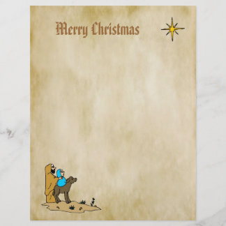 Kerstbriefpapier - Ster van Bethlehem