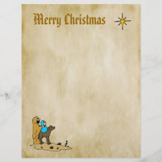 Kerstbriefpapier - Ster van Bethlehem