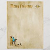 Kerstbriefpapier - Ster van Bethlehem (Voorkant)