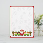 Kerstbriefpapier voor Kerstmis, voor Elves en voor (Staand voorkant)
