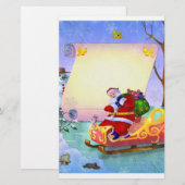 Kerstbriefpapier voor kinderen briefpapier (Voorkant / Achterkant)