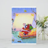 Kerstbriefpapier voor kinderen briefpapier (Staand voorkant)