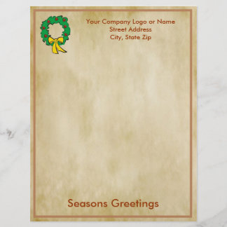 Kerstbriefpapier voor zakelijk gebruik - groot ont briefhoofd ontwerp