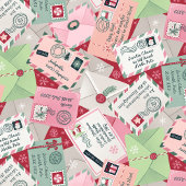 Kerstbrieven aan de Kerstman van over de hele were Cadeaupapier