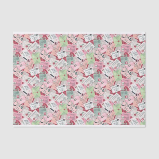 Kerstbrieven aan de Kerstman van over de hele were Tissuepapier (Voorkant)