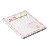 Kerstbrieven naar Santa Daily To Do Planner Notitieblok (Schuin)