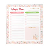 Kerstbrieven naar Santa Daily To Do Planner Notitieblok (Voorkant)
