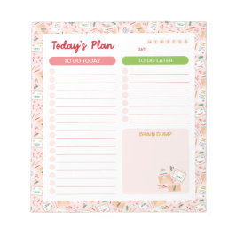 Kerstbrieven naar Santa Daily To Do Planner Notitieblok