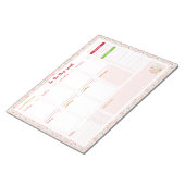 Kerstbrieven naar Santa Weekly To Do Planner Notitieblok (Schuin)