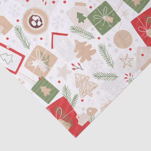 Kerstbrieven Tissuepapier (Detail)