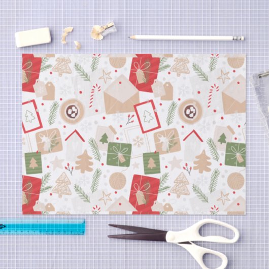 Kerstbrieven Tissuepapier (Craft)