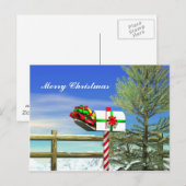 Kerstbrievenbus Feestdagenkaart (Voorkant / Achterkant)