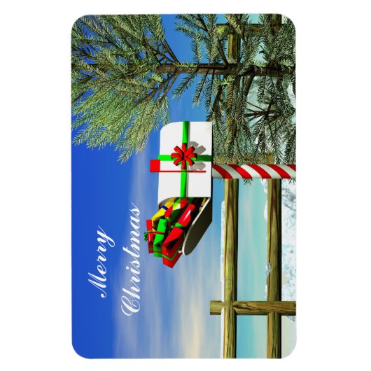 Kerstbrievenbus Magneet (Verticaal)