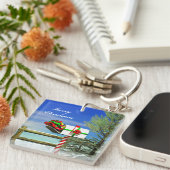 Kerstbrievenbus Sleutelhanger (Voorkant Rechts)