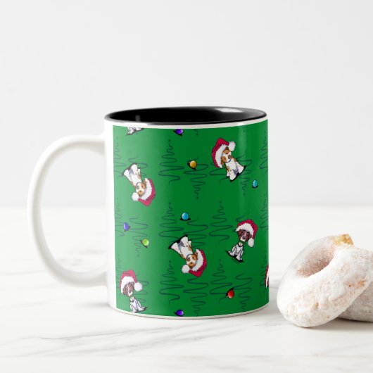 KerstBrittanies Mok met tweetone koffie (Met donut)