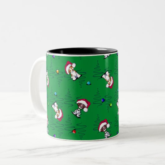 KerstBrittanies Mok met tweetone koffie (Voorkant links)