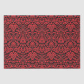 Kerstbrocade Dark Red Tissuepapier (Voorkant)