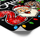 Kerstbroeder Crew 2026 Luipaard Grappige Kerstman Poster (Hoek)