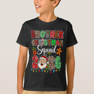 Kerstbroeder Crew 2026 Luipaard Grappige Kerstman T-shirt