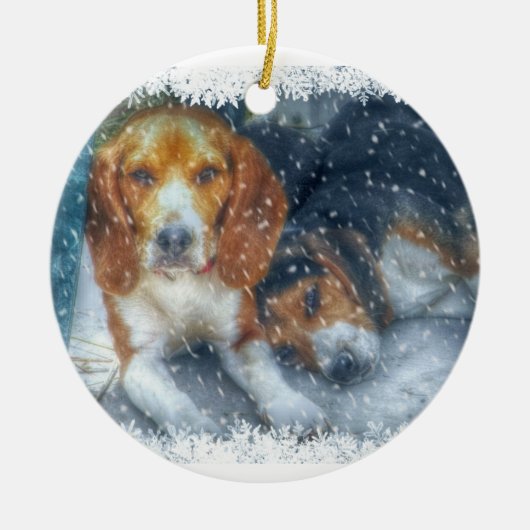 Kerstbroers Keramisch Ornament (Voorkant)