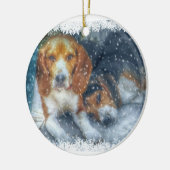 Kerstbroers Keramisch Ornament (Links)