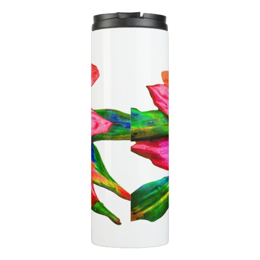 Kerstbromeliad Thermal Tumbler Thermosbeker (Achterkant)