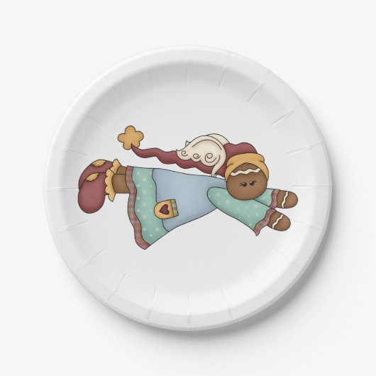 kerstbrood Angel Papieren Bordje (Voorkant)