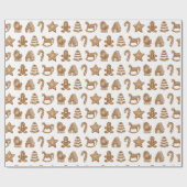Kerstbrood cadeaupapier (Vlak)