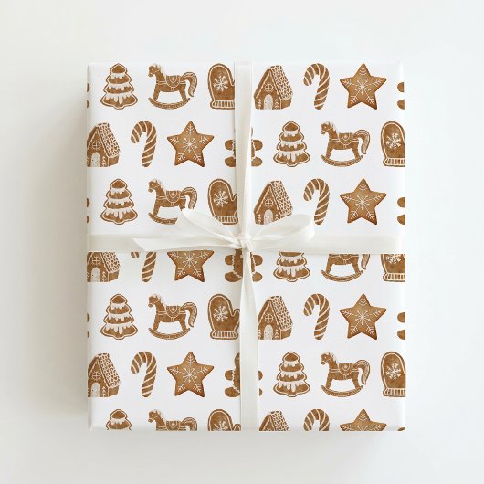 Kerstbrood cadeaupapier