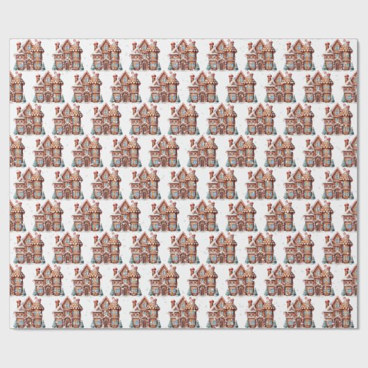 Kerstbrood Castle Cadeaupapier (Vlak)